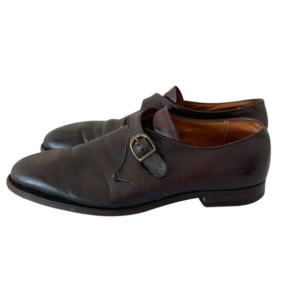 Alden 954 Burgundy Horween Shell Cordovan Single Monk Mens Shoes 10 B/D